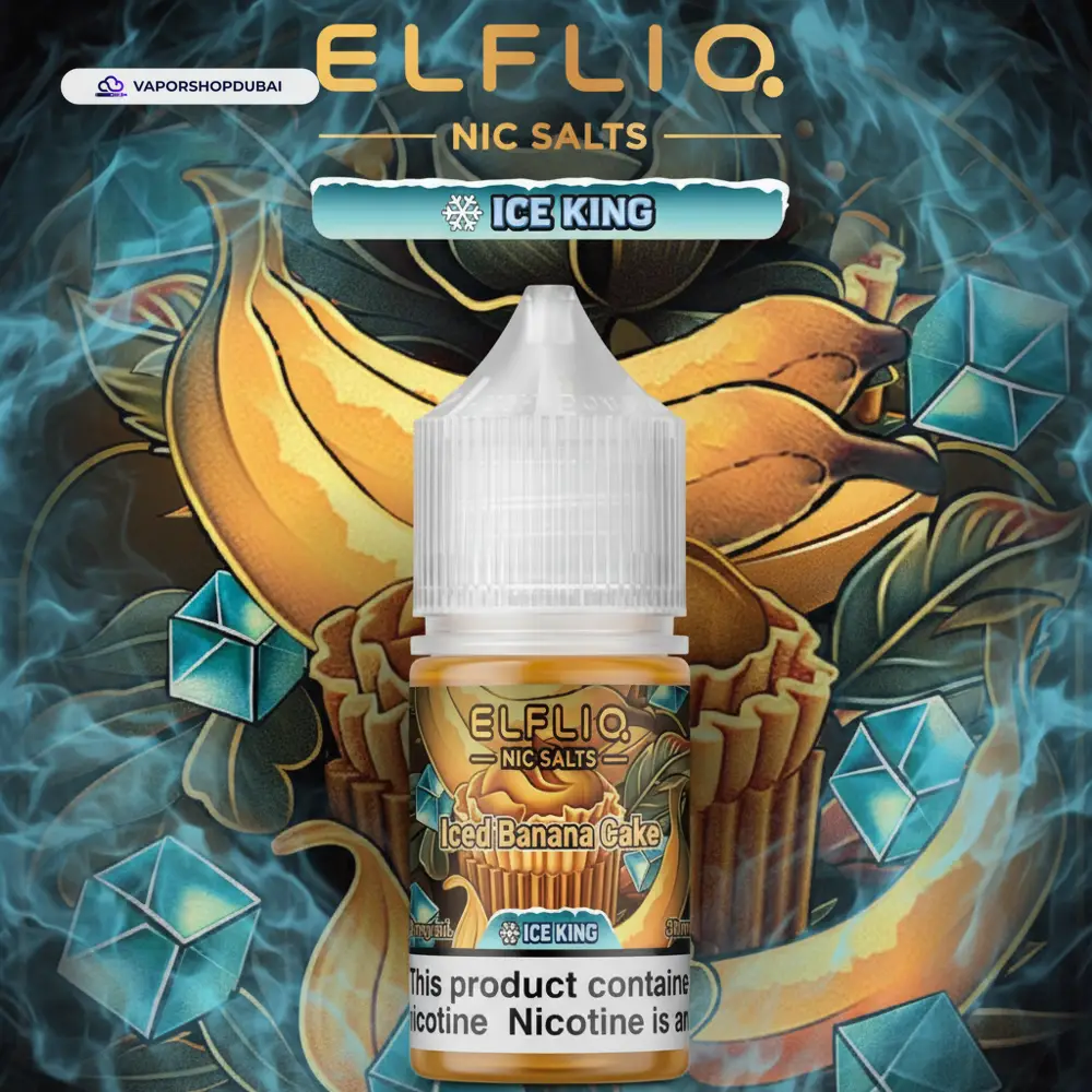ELFLIQ Nic Salts E-Liquid In UAE 15 ELFLIQ Nic Salts 30mg Ice King In UAE