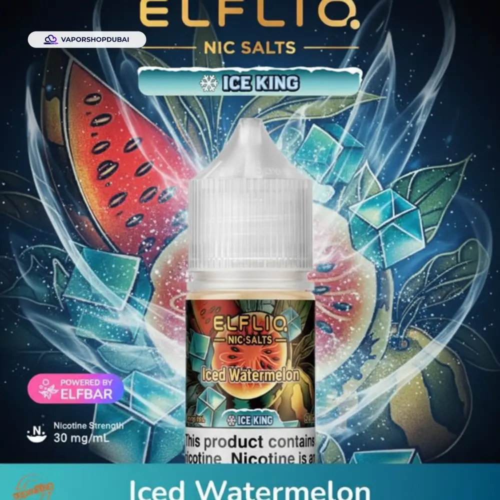 ELFLIQ Nic Salts E-Liquid In UAE 19 ELFLIQ Nic Salts 30mg Ice King In UAE