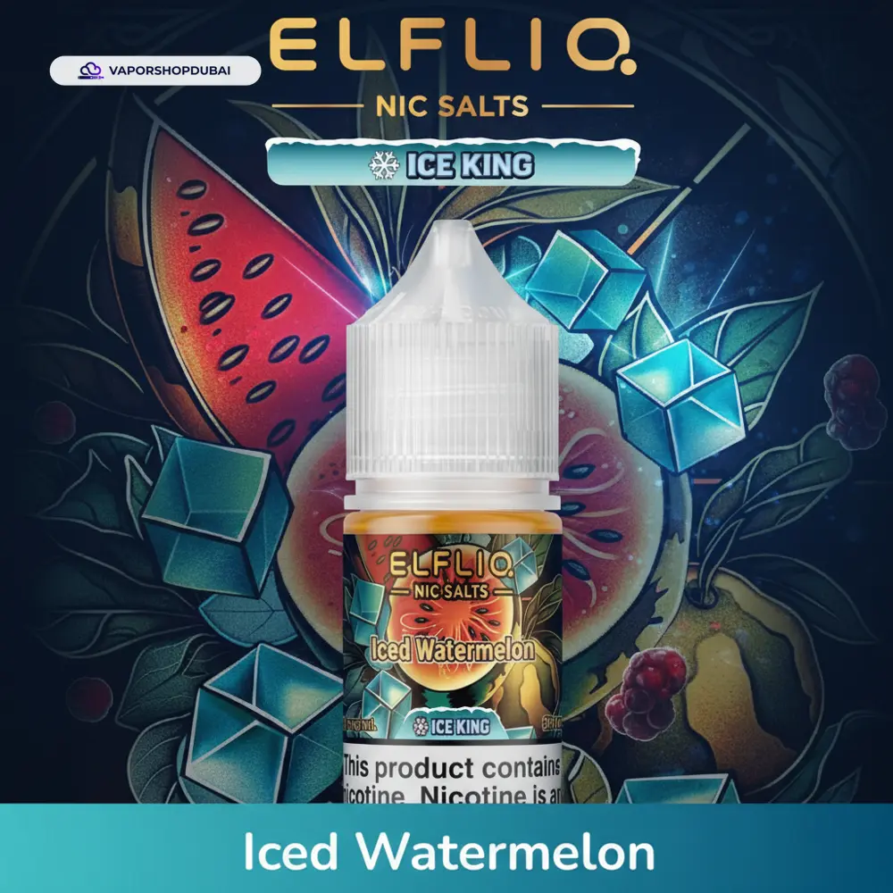 ELFLIQ Nic Salts E-Liquid In UAE 3 ELFLIQ Nic Salts 30mg Ice King In UAE