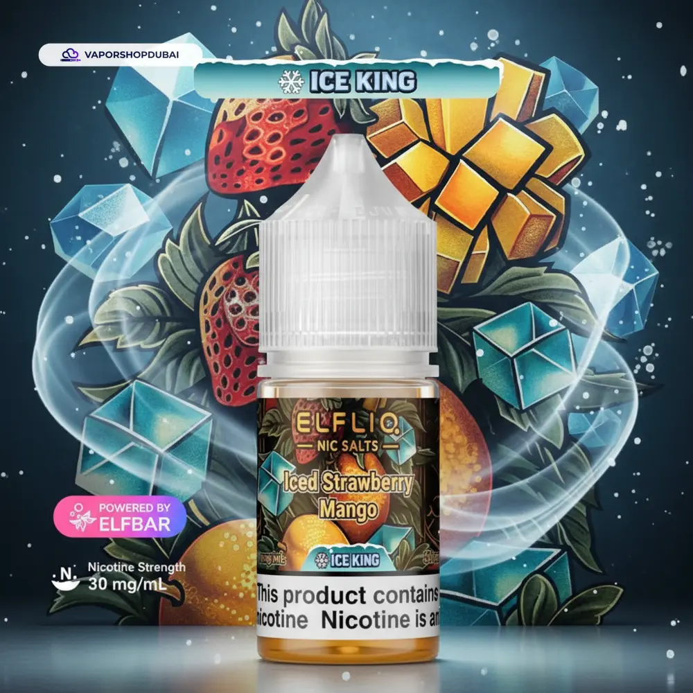 ELFLIQ Nic Salts E-Liquid In UAE 21 ELFLIQ Nic Salts 30mg Ice King In UAE