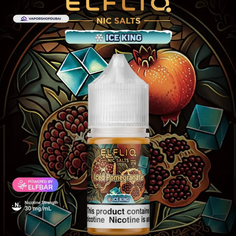 ELFLIQ Nic Salts E-Liquid In UAE 22 ELFLIQ Nic Salts 30mg Ice King In UAE