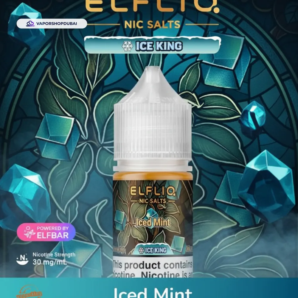 ELFLIQ Nic Salts E-Liquid In UAE 29 ELFLIQ Nic Salts 30mg Ice King In UAE