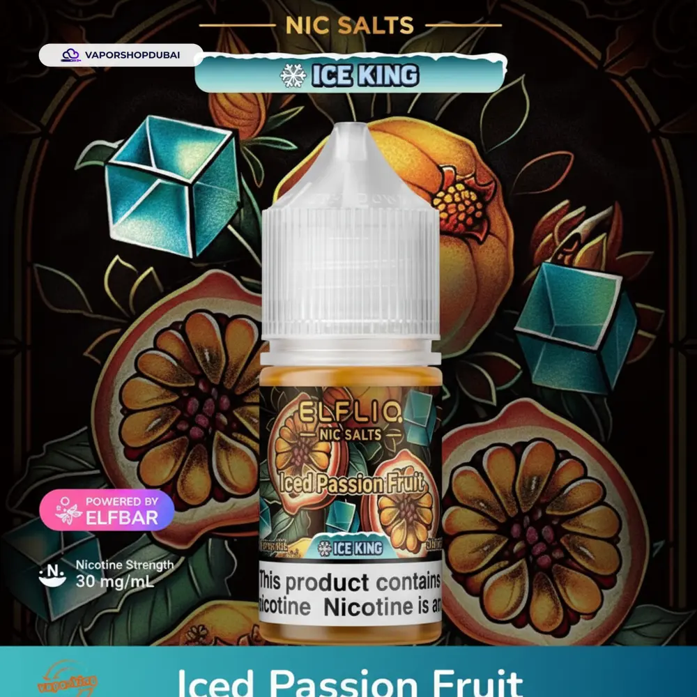 ELFLIQ Nic Salts E-Liquid In UAE 30 ELFLIQ Nic Salts 30mg Ice King In UAE