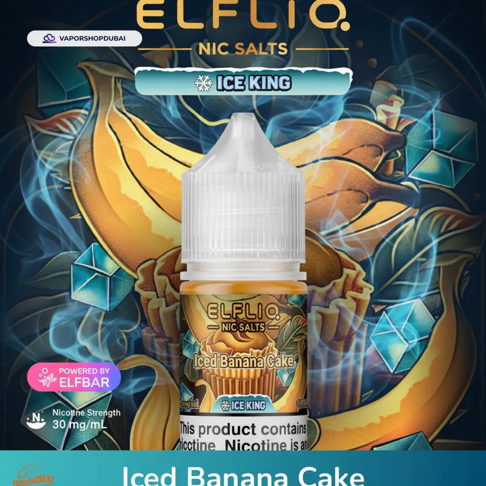 ELFLIQ Nic Salts E-Liquid In UAE 31 ELFLIQ Nic Salts 30mg Ice King In UAE
