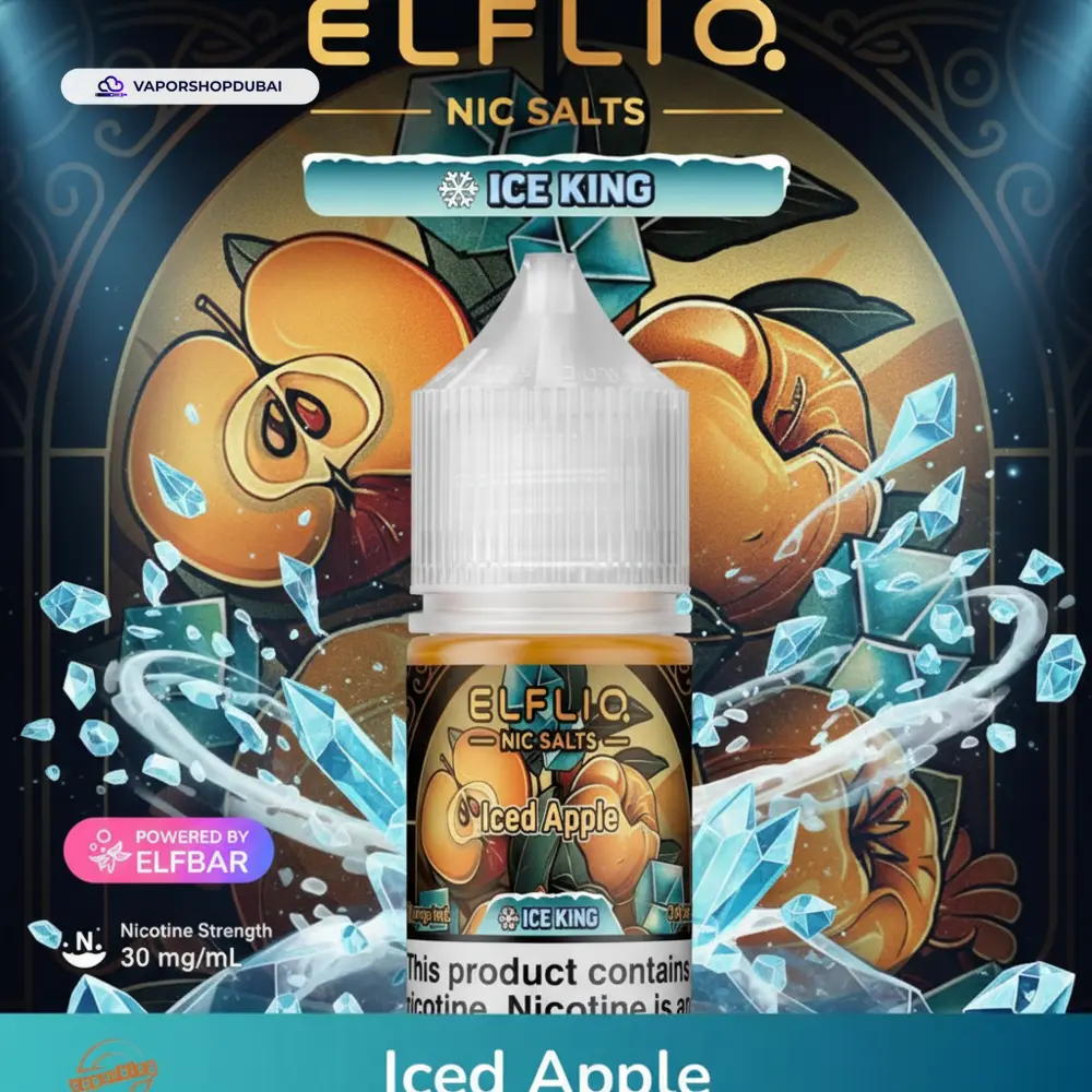 ELFLIQ Nic Salts E-Liquid In UAE 32 ELFLIQ Nic Salts 30mg Ice King In UAE