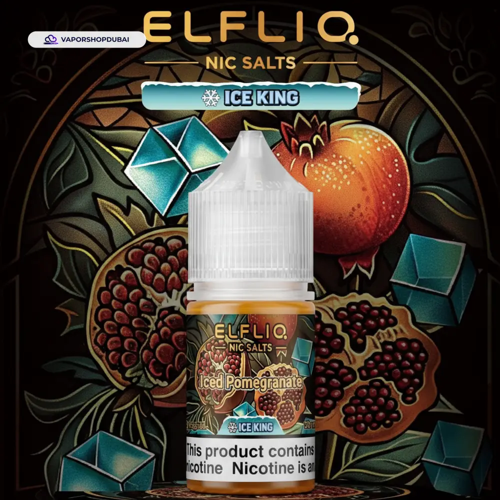 ELFLIQ Nic Salts E-Liquid In UAE 6 ELFLIQ Nic Salts 30mg Ice King In UAE