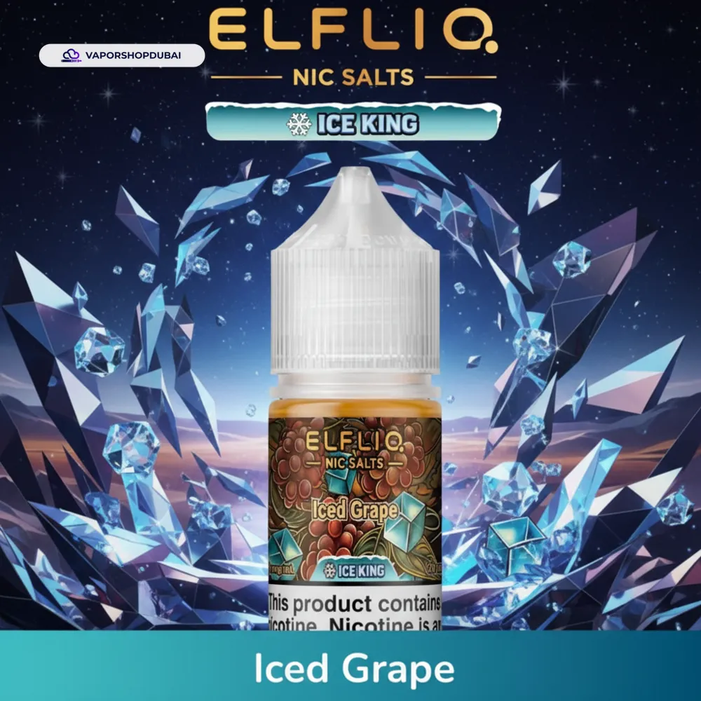 ELFLIQ Nic Salts E-Liquid In UAE 9 ELFLIQ Nic Salts 30mg Ice King In UAE
