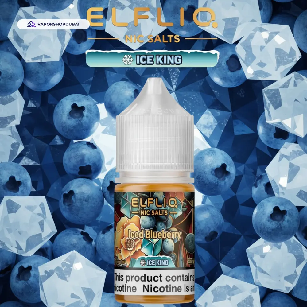 ELFLIQ Nic Salts E-Liquid In UAE 35 iced-blueberry