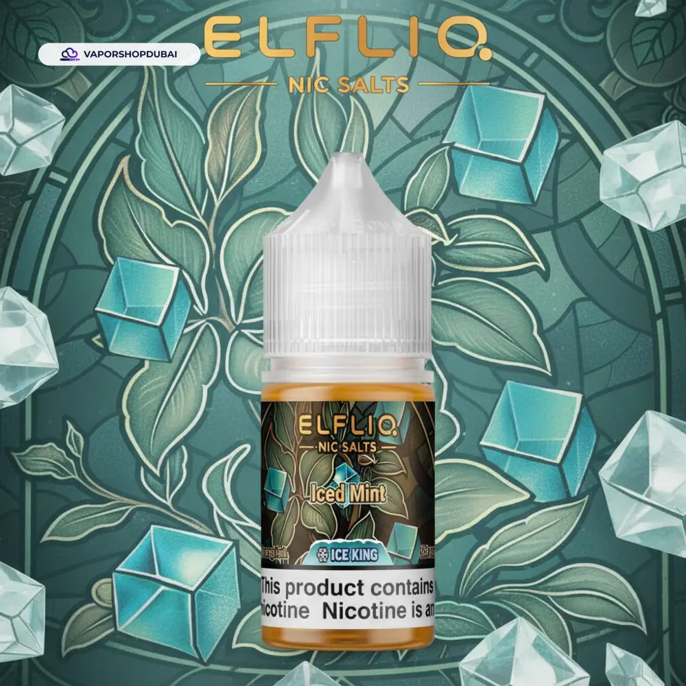 ELFLIQ Nic Salts E-Liquid In UAE 40 iced-mint