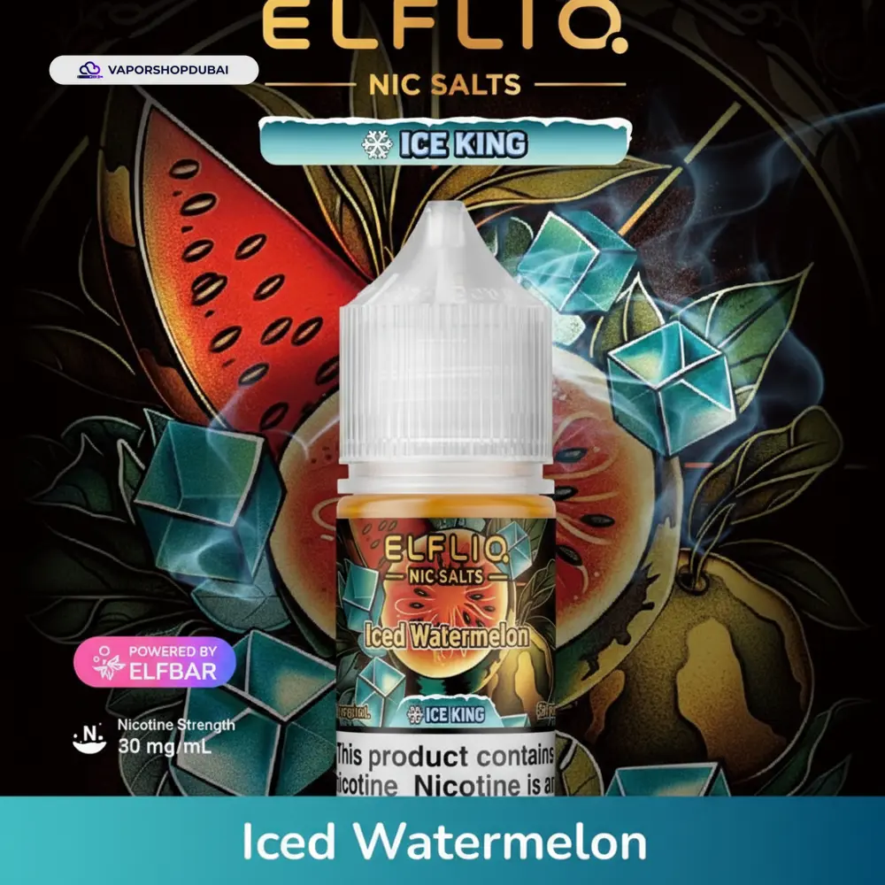 ELFLIQ Nic Salts 30mg Ice King In UAE 46 iced-watermelon