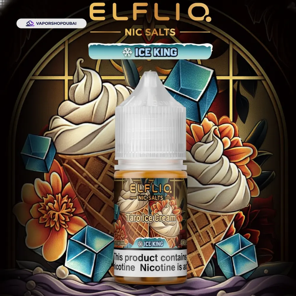 ELFLIQ Nic Salts E-Liquid In UAE 47 taro-ice-cream