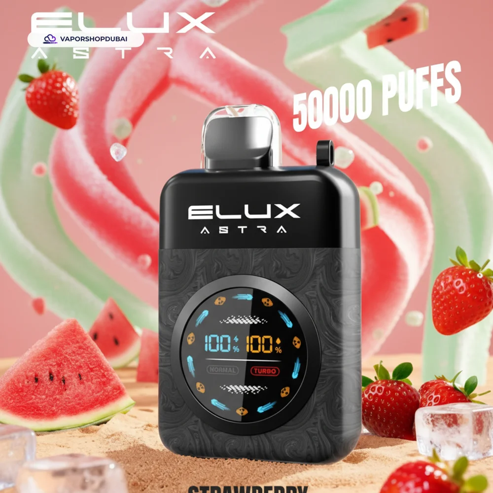 Elux Astra 50000 Puffs Vape In UAE 30 strawberry-watermelon-ice