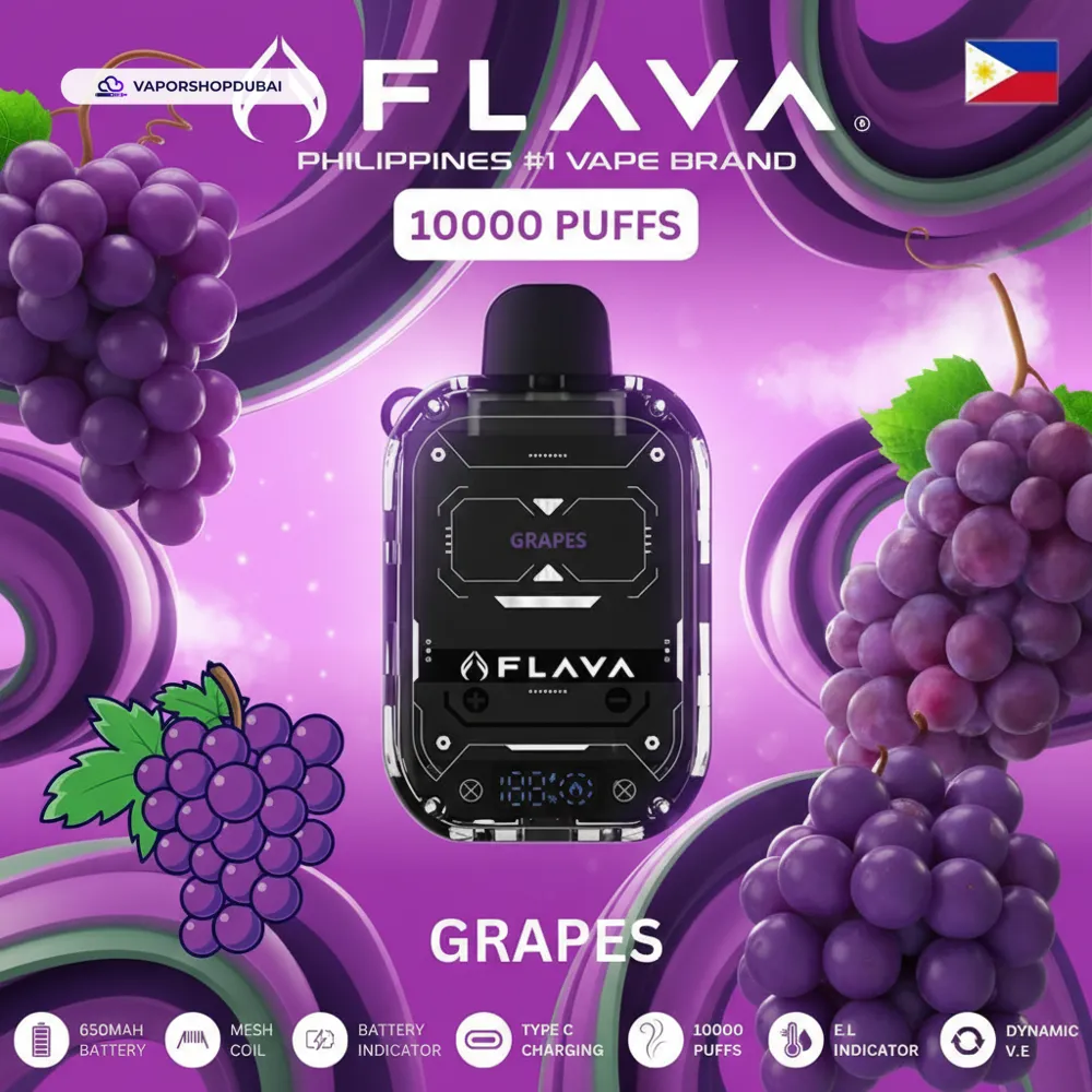 Flava Nimmbox 10000 Puffs Disposable Vape In UAE 26 grapes