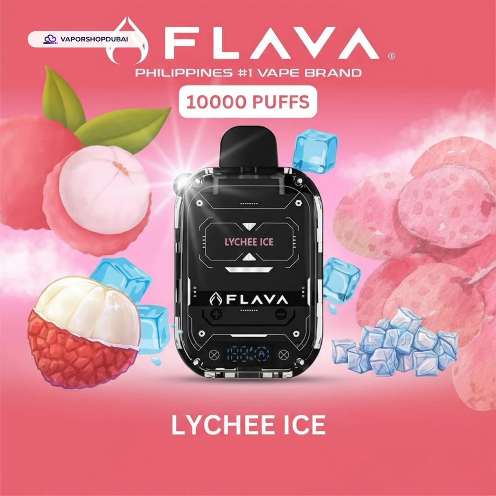 Flava Nimmbox 10000 Puffs Disposable Vape In UAE 27 lychee-ice