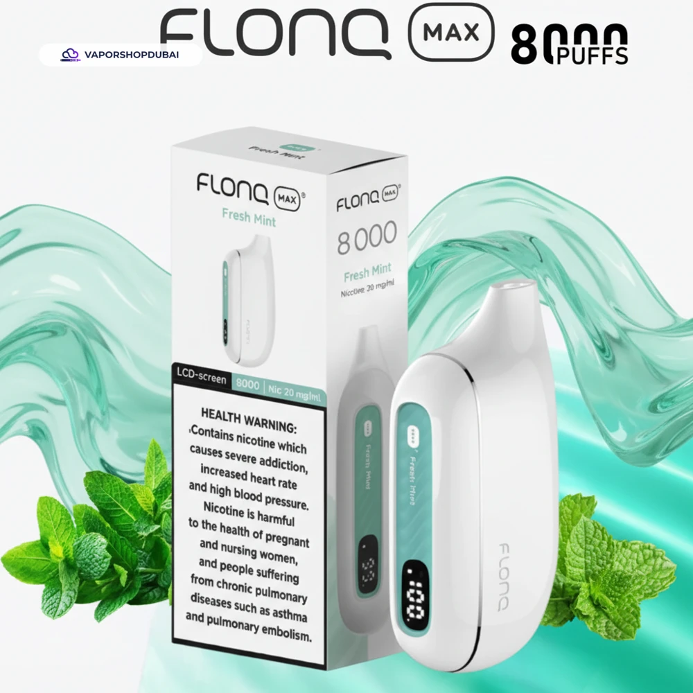 Flonq Max S 8000 Puffs Disposable Vape In UAE 20 Flonq Max S 8000 Puffs Disposable Vape In UAE