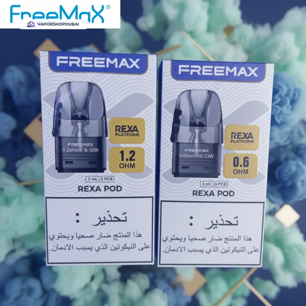 Freemax Rexa Replacement Pods 3ml In UAE 3 Freemax Rexa Replacement Pods 3ml In UAE Best Price Dubai