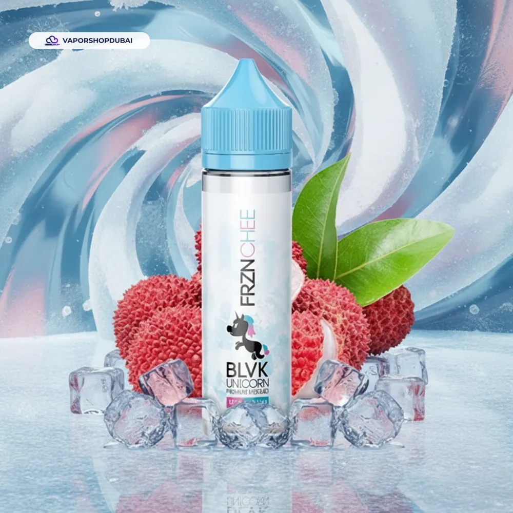 FRZNCHEE BLVK UNICORN FRZN 60ML (LYCHEE E-Liquid In UAE 1 FRZNCHEE BLVK UNICORN FRZN 60ML (LYCHEE MENTHOL)In UAE