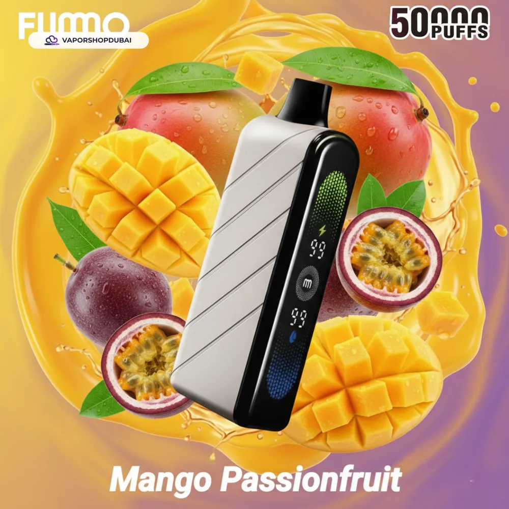 Fummo Nova 50000 Puffs Disposable Vape in the UAE 38 mango-passion-fruit