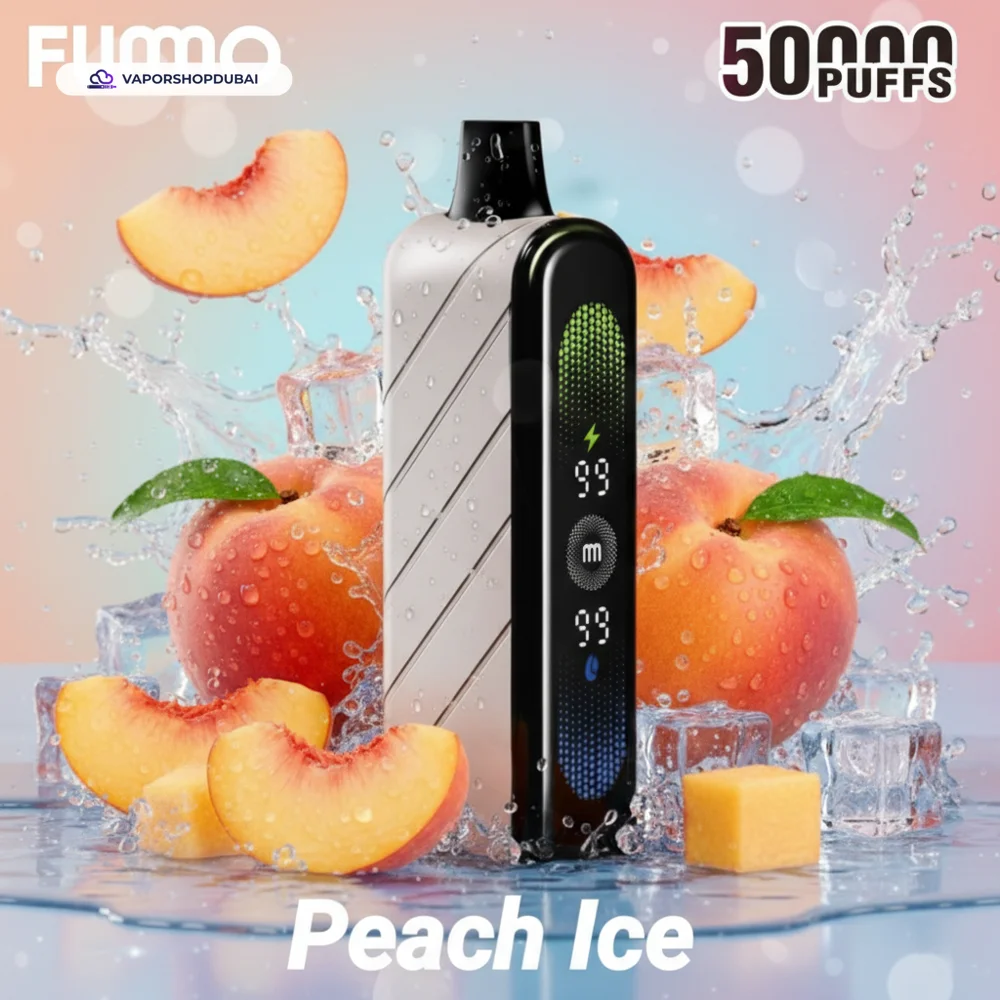Fummo Nova 50000 Puffs Disposable Vape in the UAE 41 peach-ice