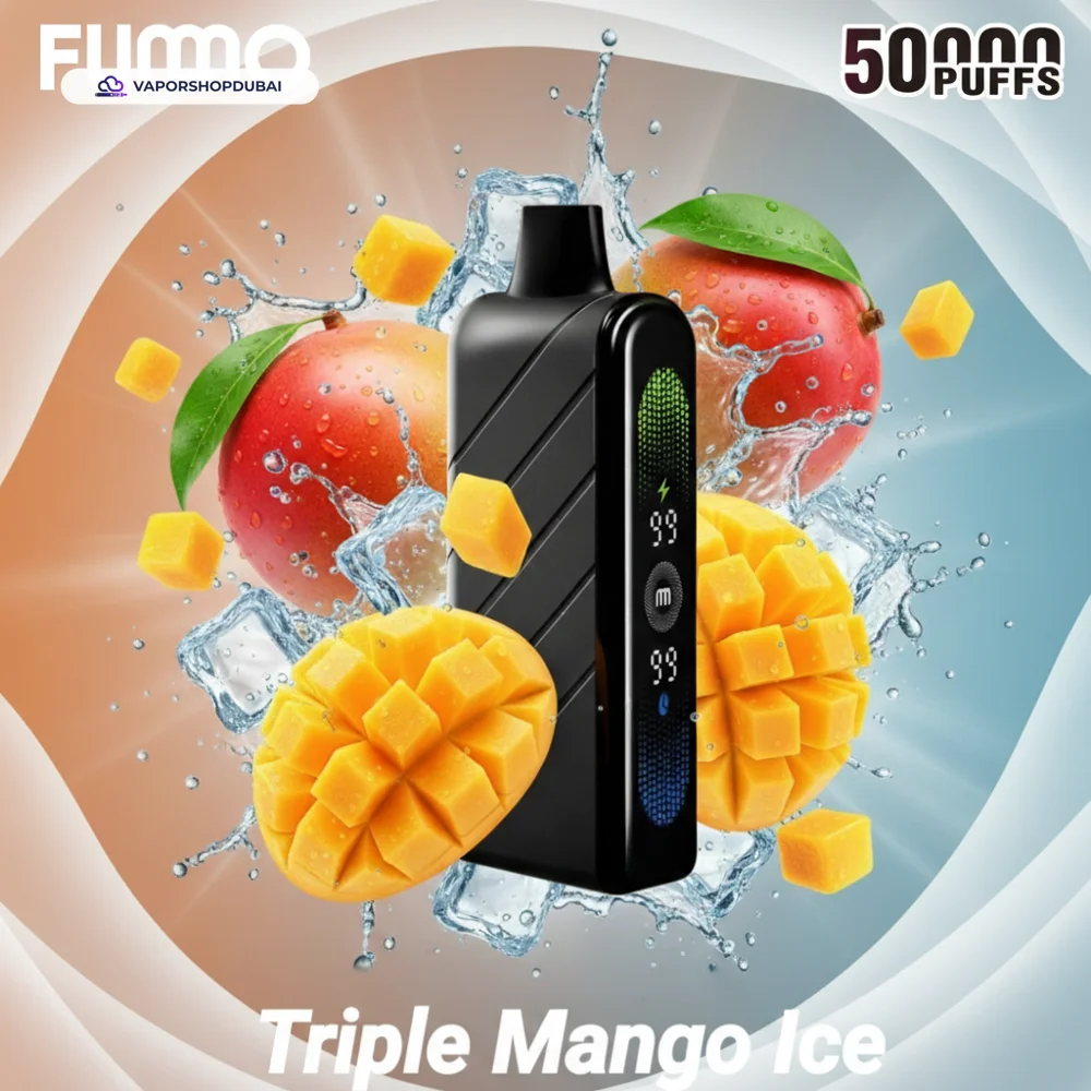 Fummo Nova 50000 Puffs Disposable Vape in the UAE 46 triple-mango-ice