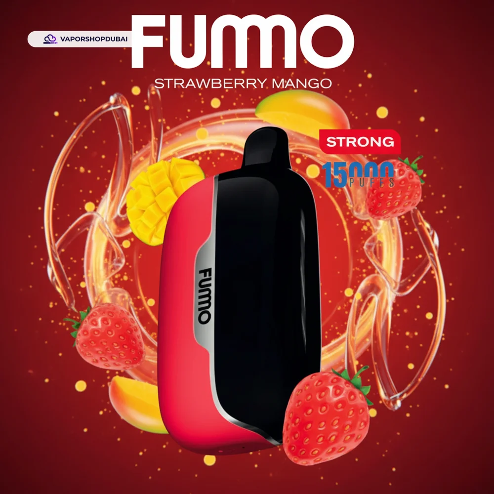 Fummo Power 15000 Puffs Disposable Vape In UAE 41 strawberry-mango