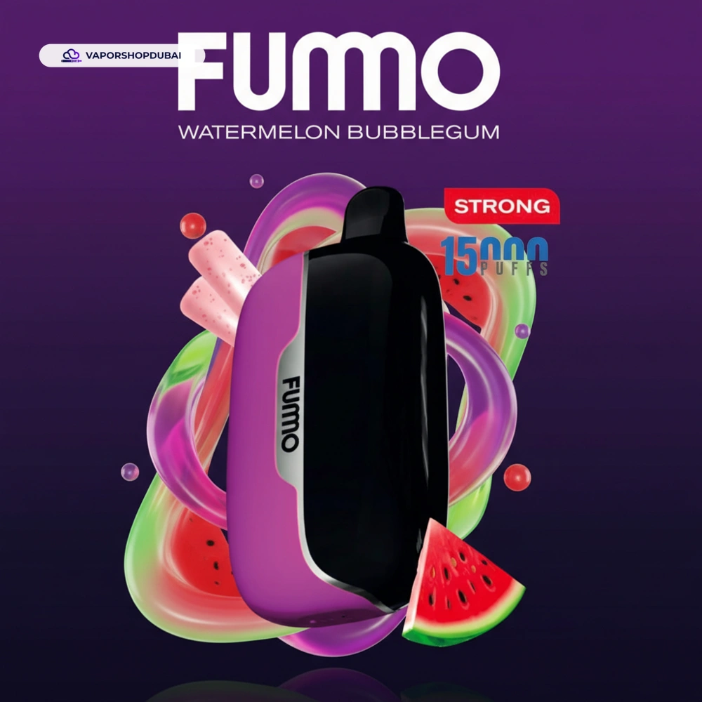 Fummo Power 15000 Puffs Disposable Vape In UAE 44 watermelon-bubblegum