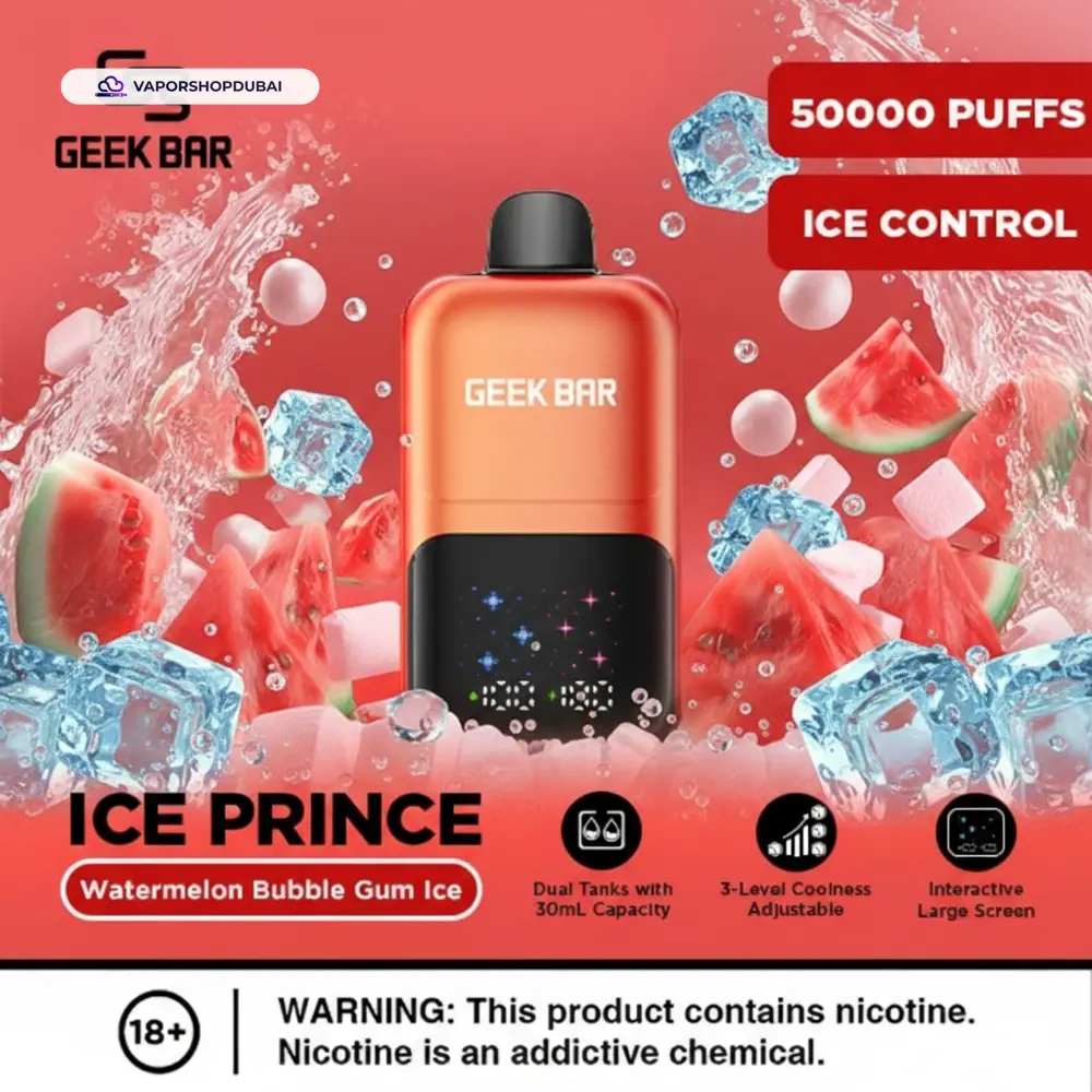 Geek Bar Ice Prince 50000 Puffs Disposable Vape In UAE 2 Geek Bar Ice Prince 50000 Puffs Disposable Vape In UAE