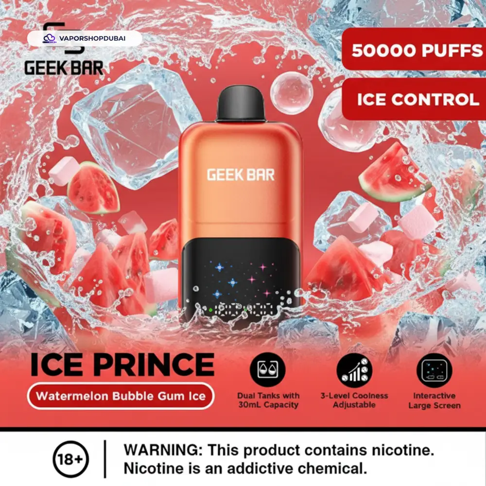 Geek Bar Ice Prince 50000 Puffs Disposable Vape In UAE 13 Geek Bar Ice Prince 50000 Puffs Disposable Vape In UAE