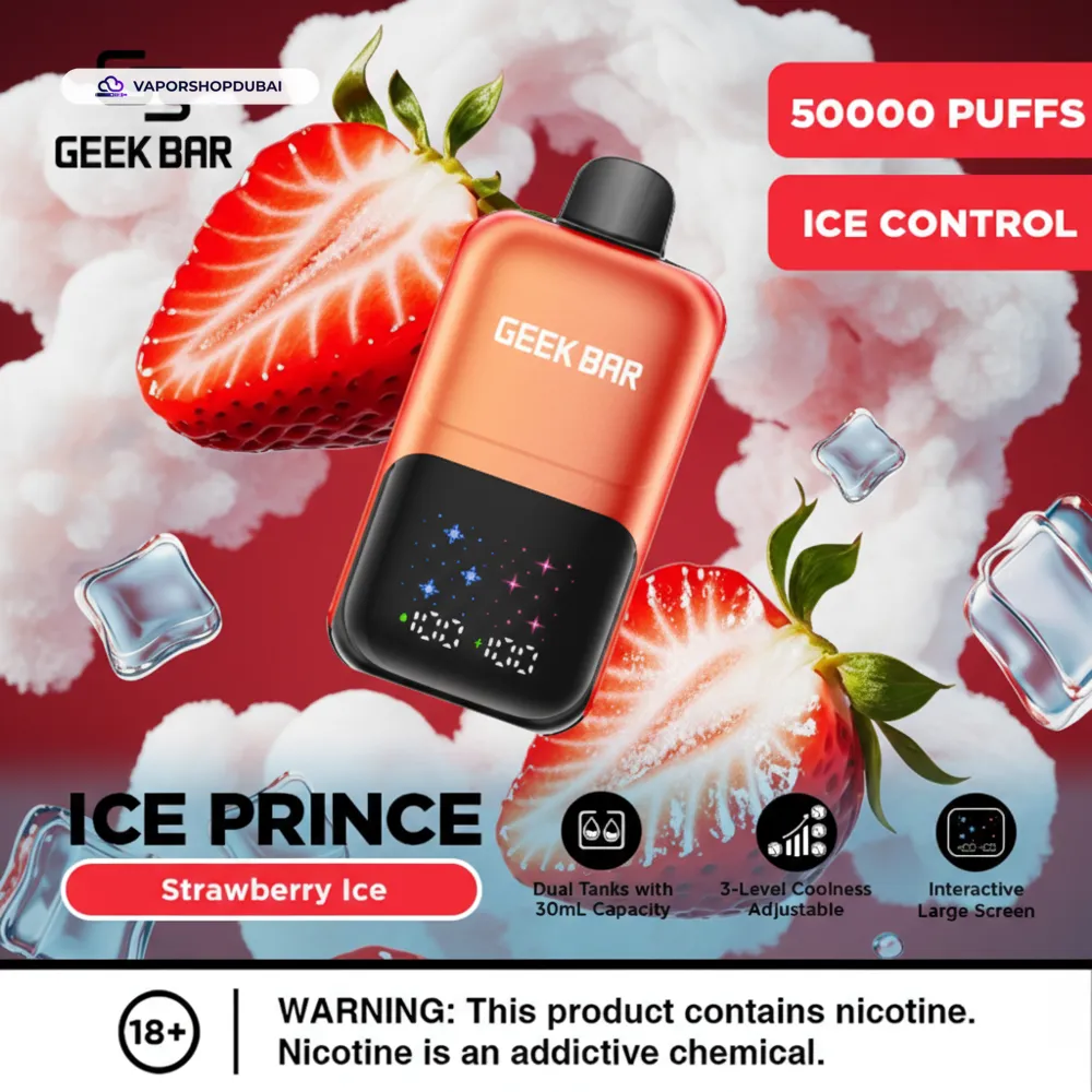 Geek Bar Ice Prince 50000 Puffs Disposable Vape In UAE 3 Geek Bar Ice Prince 50000 Puffs Disposable Vape In UAE