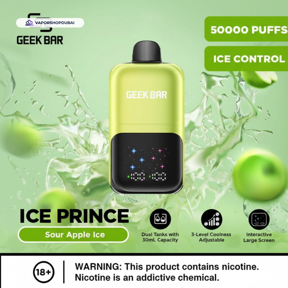 Geek Bar Ice Prince 50000 Puffs Disposable Vape In UAE 21 Geek Bar Ice Prince 50000 Puffs Disposable Vape In UAE