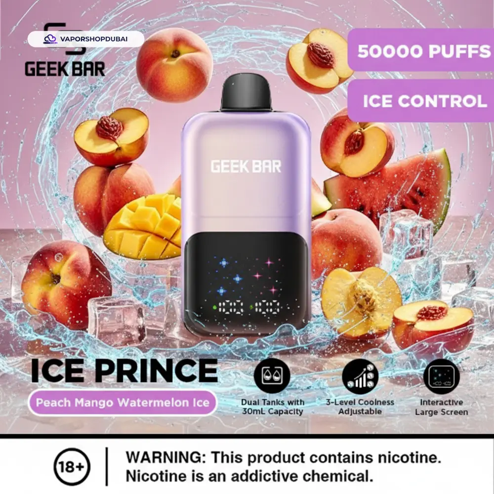 Geek Bar Ice Prince 50000 Puffs Disposable Vape In UAE 4 Geek Bar Ice Prince 50000 Puffs Disposable Vape In UAE