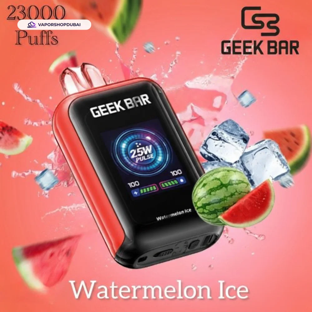 Geek Bar Watt 23000 Puffs Vape In UAE 16 Geek Bar Watt 23000 Puffs Disposable Vape 5% (50mg) Nicotine In UAE, DUBAI