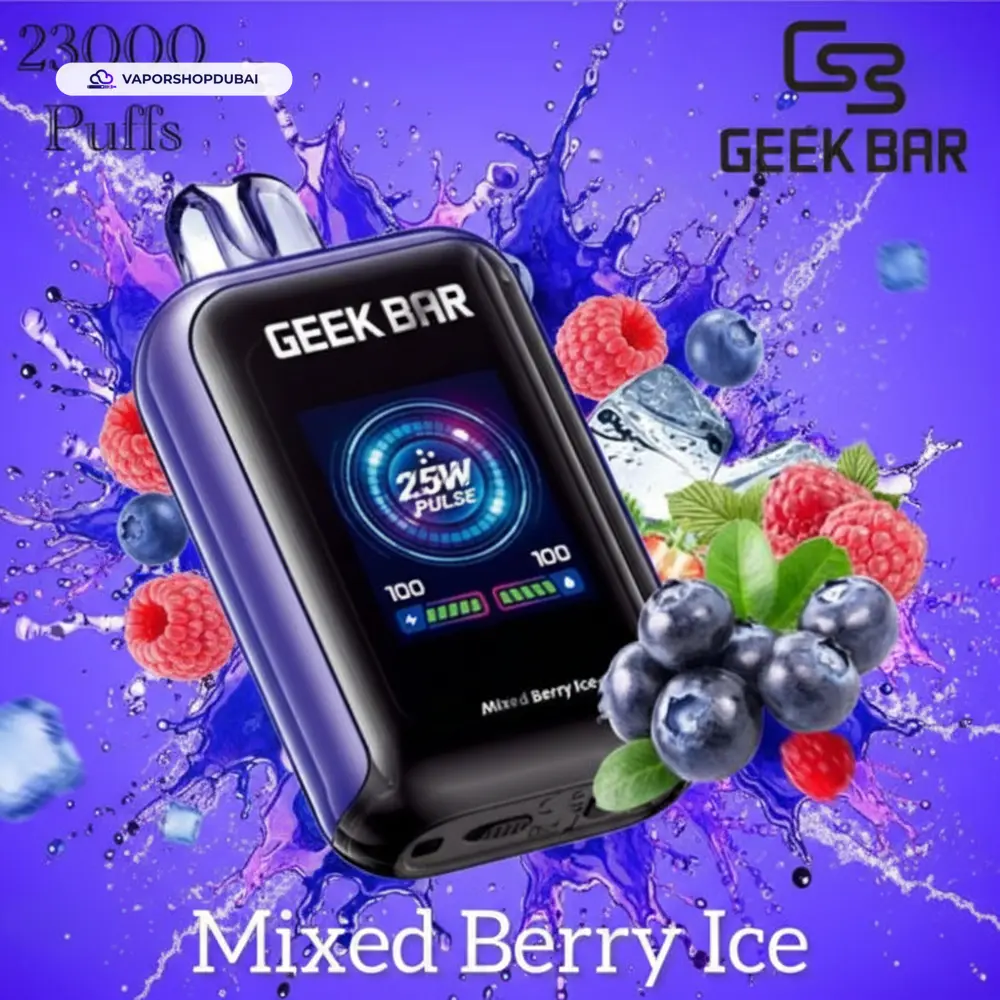 Geek Bar Watt 23000 Puffs Disposable Vape 5% (50mg) Nicotine In UAE, DUBAI 20 Geek Bar Watt 23000 Puffs Disposable Vape 5% (50mg) Nicotine In UAE, DUBAI