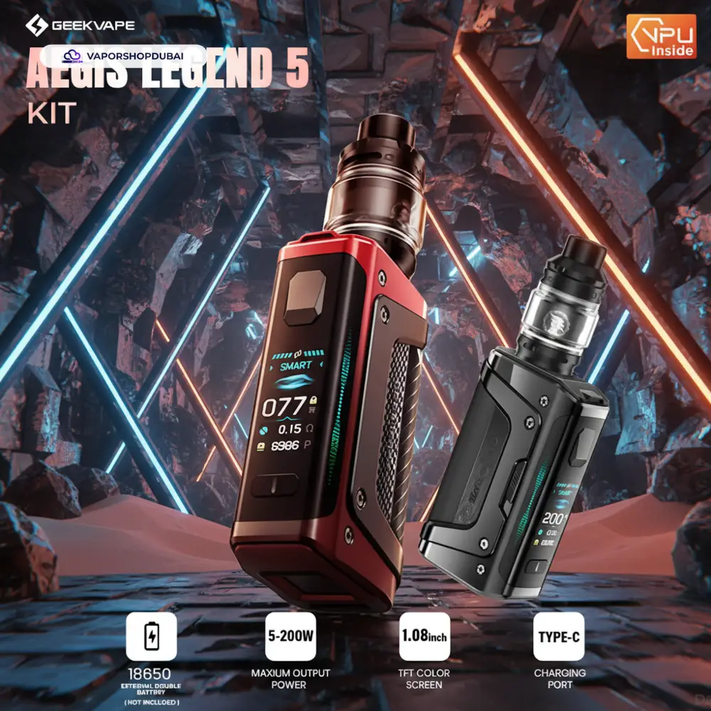 Geekvape Aegis Legend 5 Mod Kit 200W Vape Kit In UAE 3 Geekvape Aegis Legend 5 Vape Mod Kit 200W In UAE
