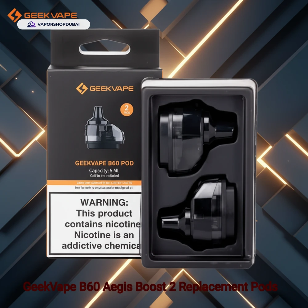 GeekVape B60 Aegis Boost 2 Replacement Pods In UAE 2 GeekVape B60 Aegis Boost 2 Replacement Pods In UAE Best Price Dubai
