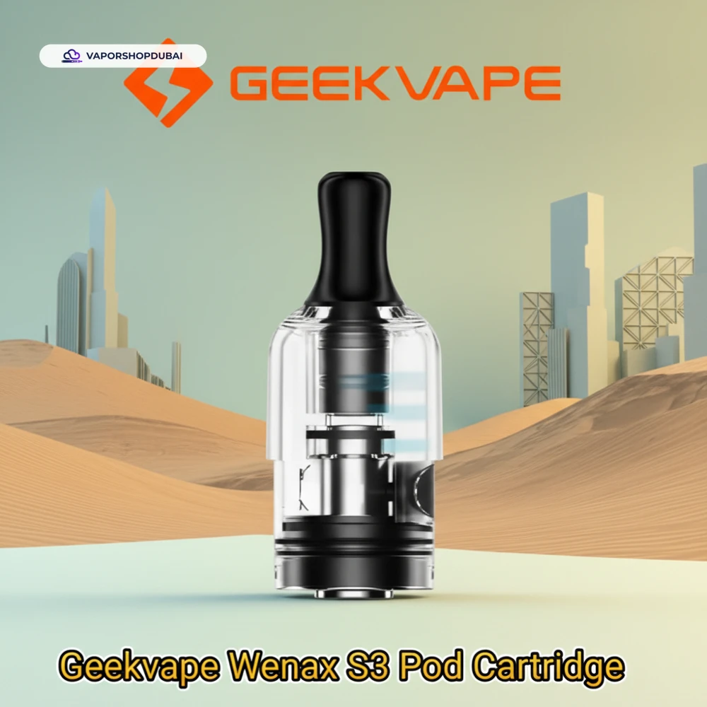 Geekvape Wenax S3 Replacement Pods 2ml 2 pieces Pod Kit In UAE 1 Geekvape Wenax S3 Replacement Pods 2ml 2 pieces in the UAE