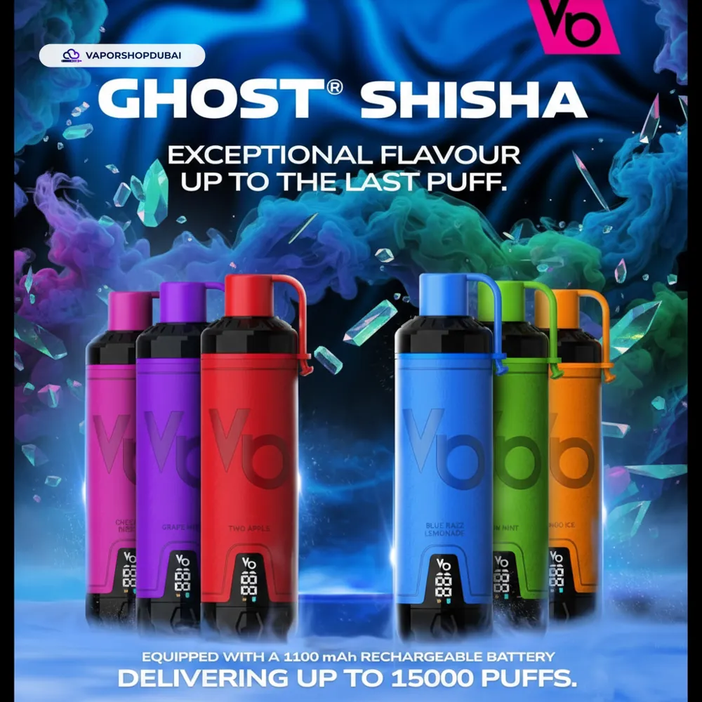 Ghost Shisha 15000 Puffs E-Shisha In UAE 2 Ghost Shisha 15000 Puffs Disposable Vape In UAE