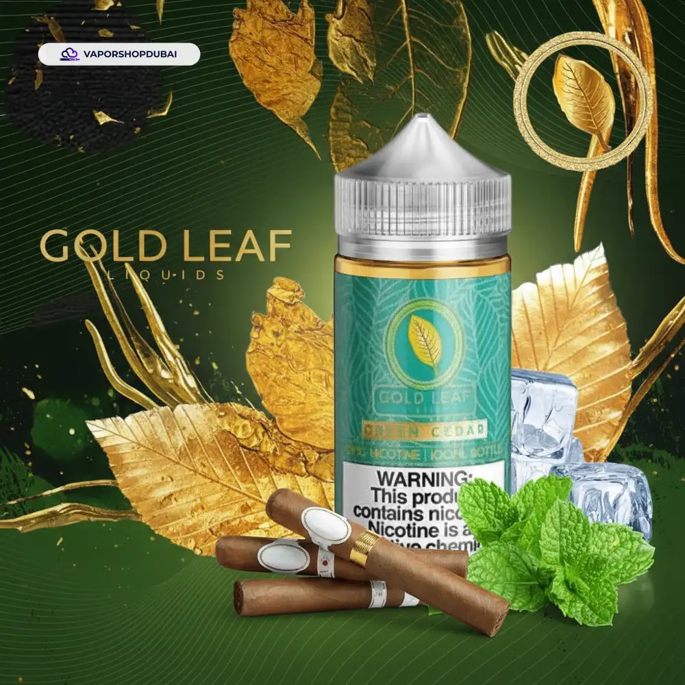 Gold Leaf 100ML E Liquid In UAE 16 gold-leaf-green-cedar