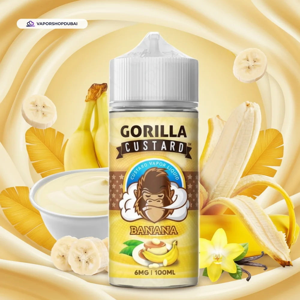 Gorilla Custard 100ml E-Liquid In UAE,DUBAI 7 banana
