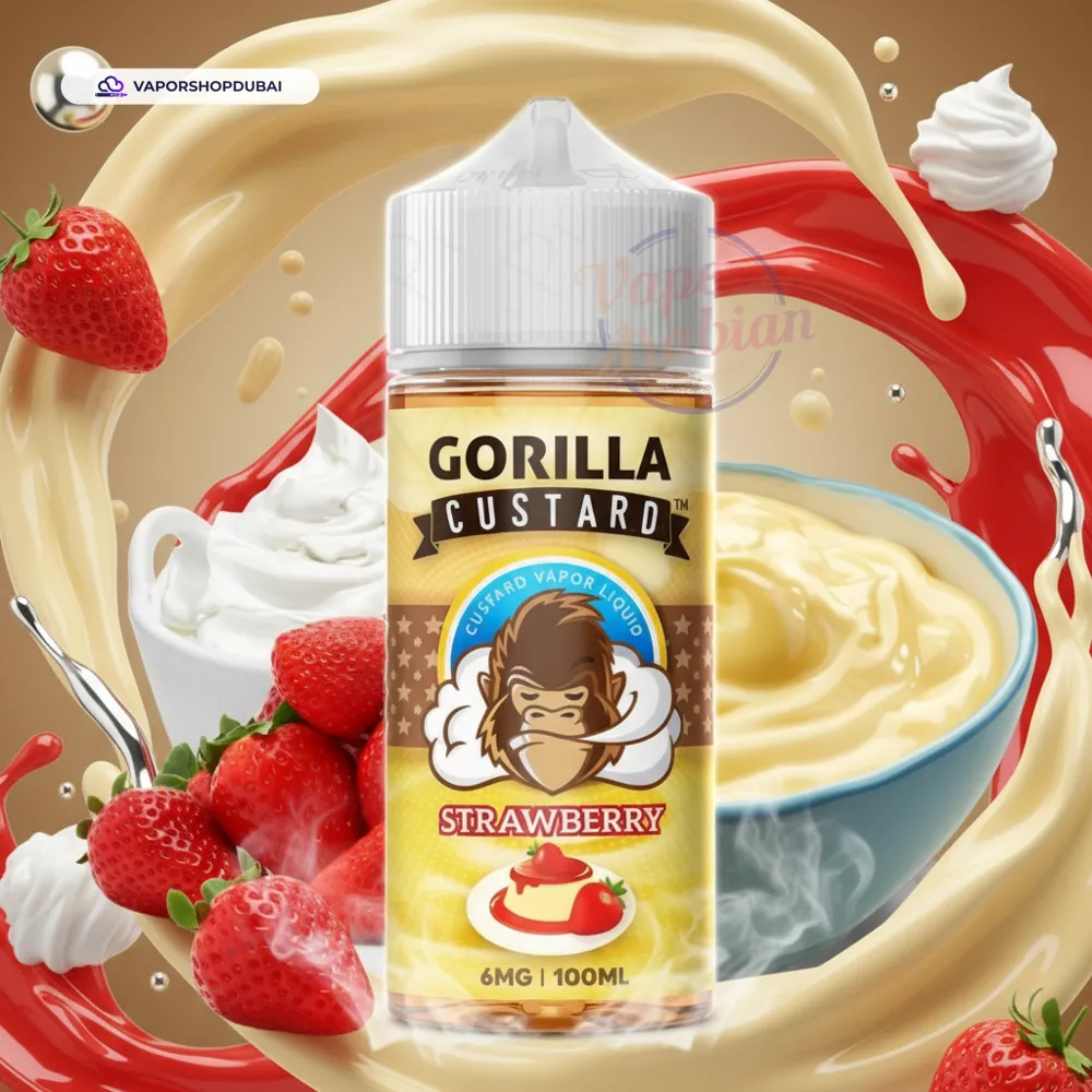 Gorilla Custard 100ml E-Liquid In UAE 2 Gorilla Custard 100ml E-Liquid In UAE,DUBAI