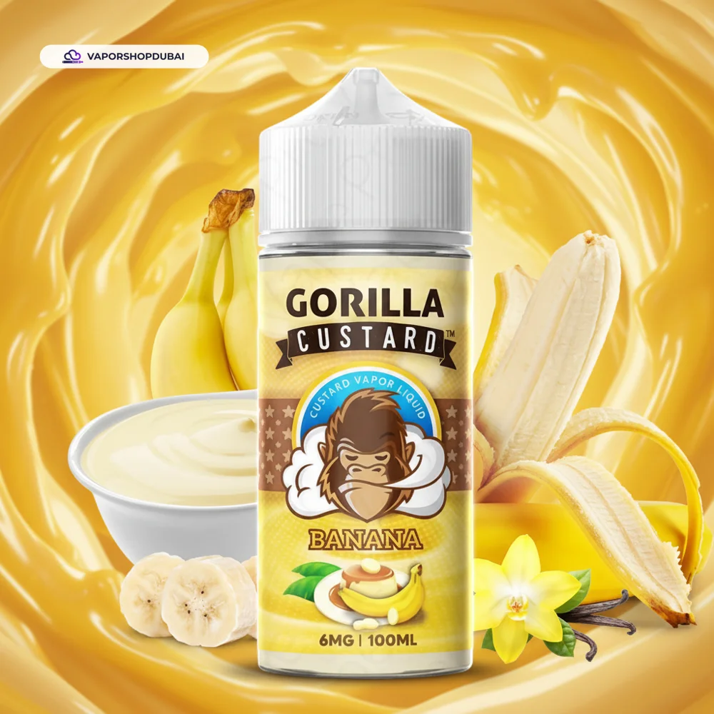 Gorilla Custard 100ml E-Liquid In UAE 3 Gorilla Custard 100ml E-Liquid In UAE,DUBAI