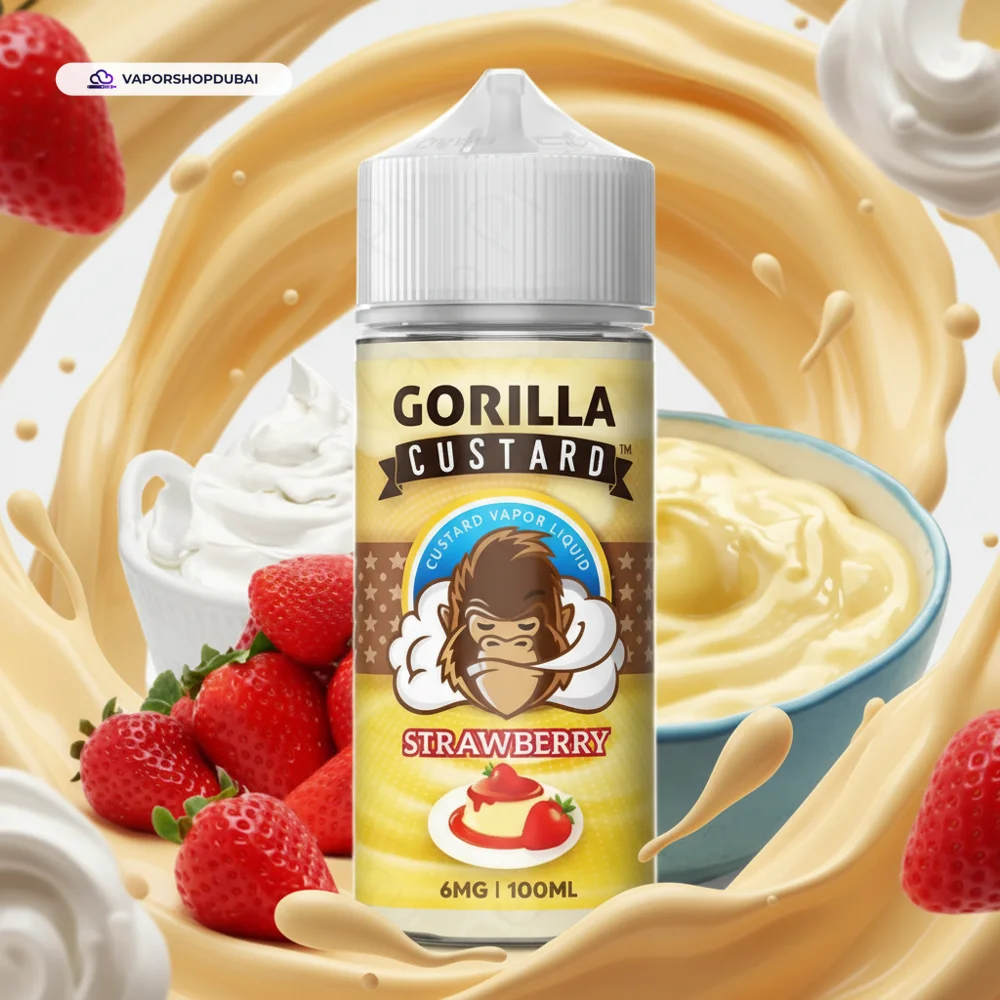 Gorilla Custard 100ml E-Liquid In UAE,DUBAI 5 Gorilla Custard 100ml E-Liquid In UAE,DUBAI