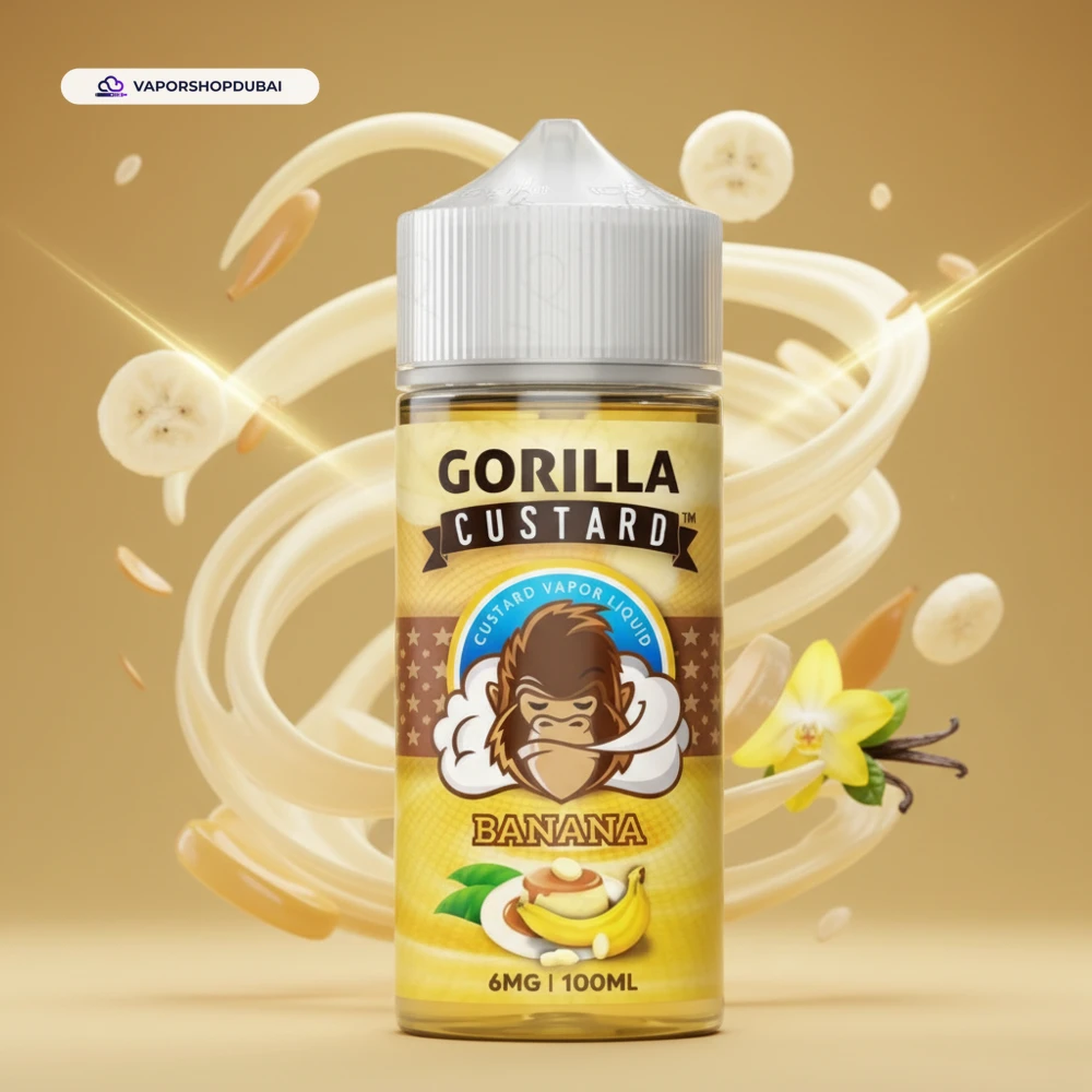 Gorilla Custard 100ml E-Liquid In UAE 6 Gorilla Custard 100ml E-Liquid In UAE,DUBAI