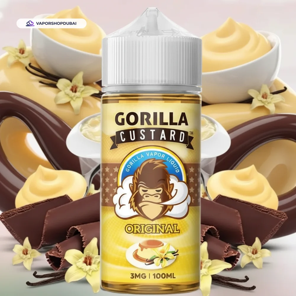Gorilla Custard 100ml E-Liquid In UAE,DUBAI 10 Gorilla Custard 100ml E Best Price Dubai