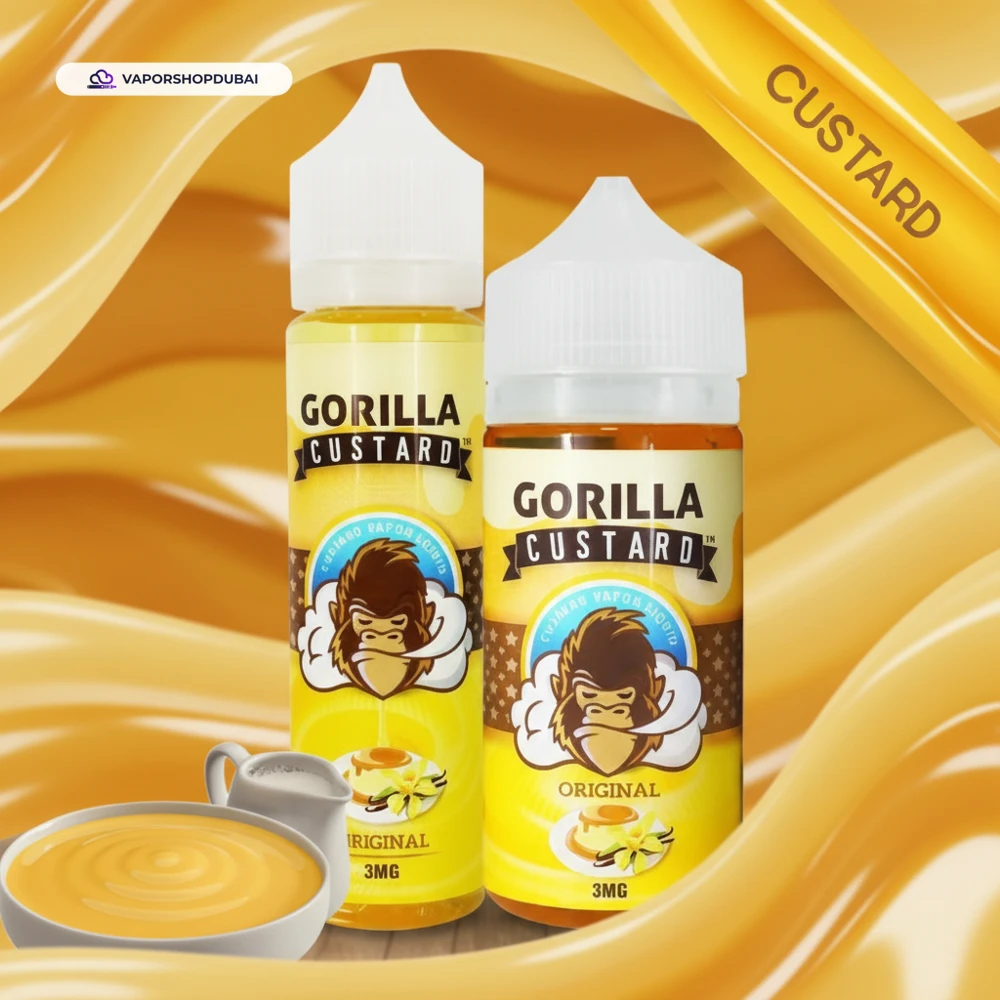 Gorilla Custard Original E-Liquid by E&B Flavor 60ml & 100ml In UAE 1 Gorilla Custard Original E-Liquid by E&B Flavor 60ml & 100ml In UAE