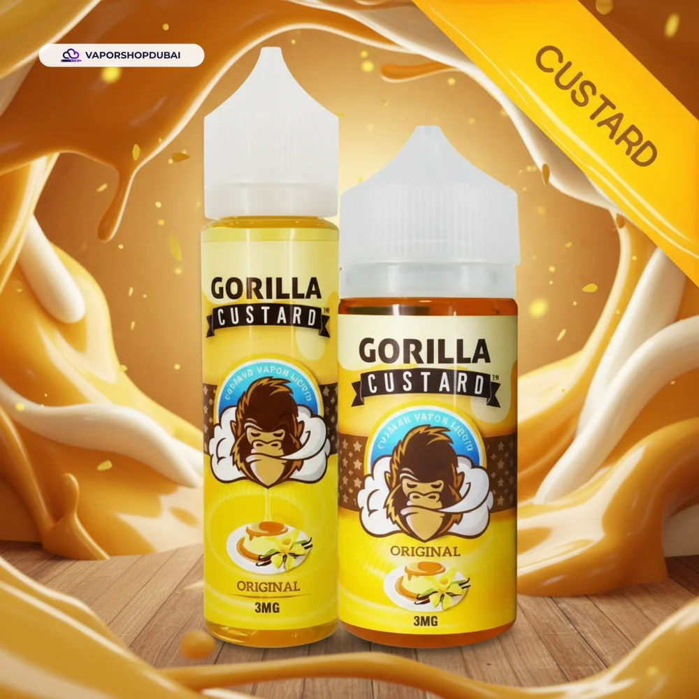 Gorilla Custard Original E-Liquid by E&B Flavor 60ml & 100ml In UAE 2 Premium