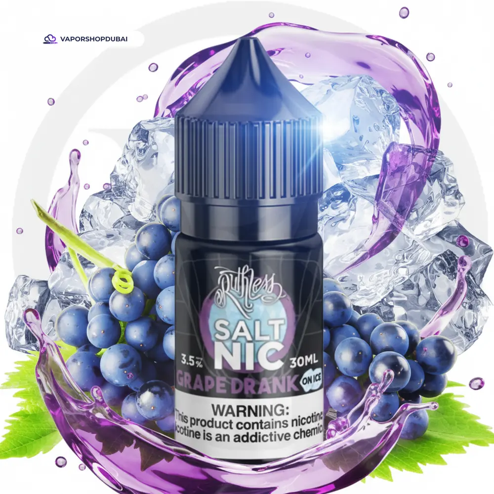 GRAPE DRANK ON ICE SALT RUTHLESS 30ML IN UAE 3 GRAPE DRANK ON ICE SALT RUTHLESS 30ML IN UAE Best Price Dubai
