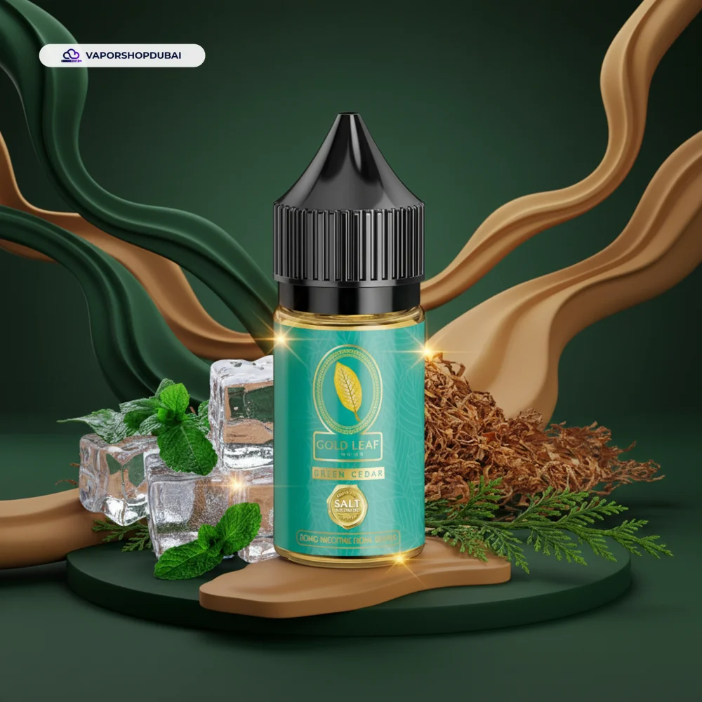 GREEN CEDAR SALTNIC BY GOLD LEAF E-Liquid In UAE 1 GREEN CEDAR SALTNIC BY GOLD LEAF