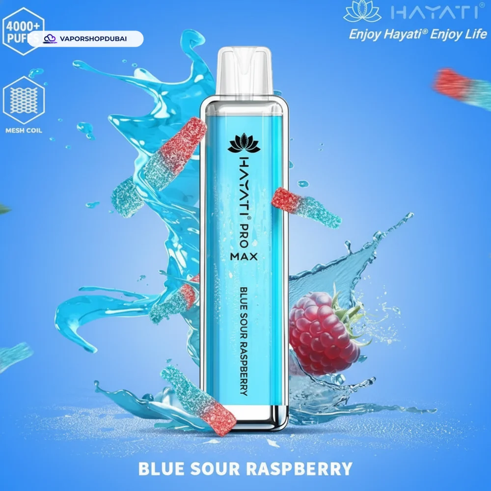 Hayati Pro Max 4000 Puffs Disposable Vape In UAE 3 blue-sour-raspberry