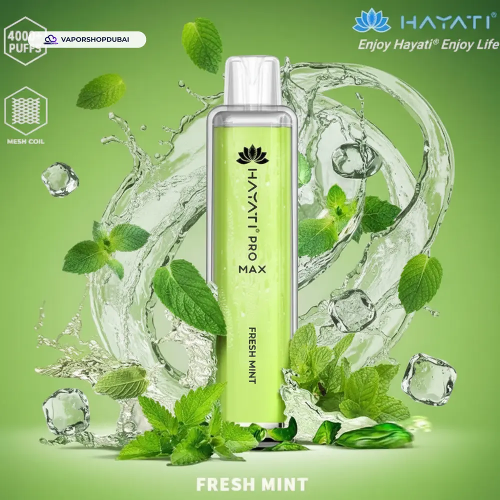 Hayati Pro Max 4000 Puffs Disposable Vape In UAE 9 fresh-mint